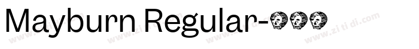Mayburn Regular字体转换